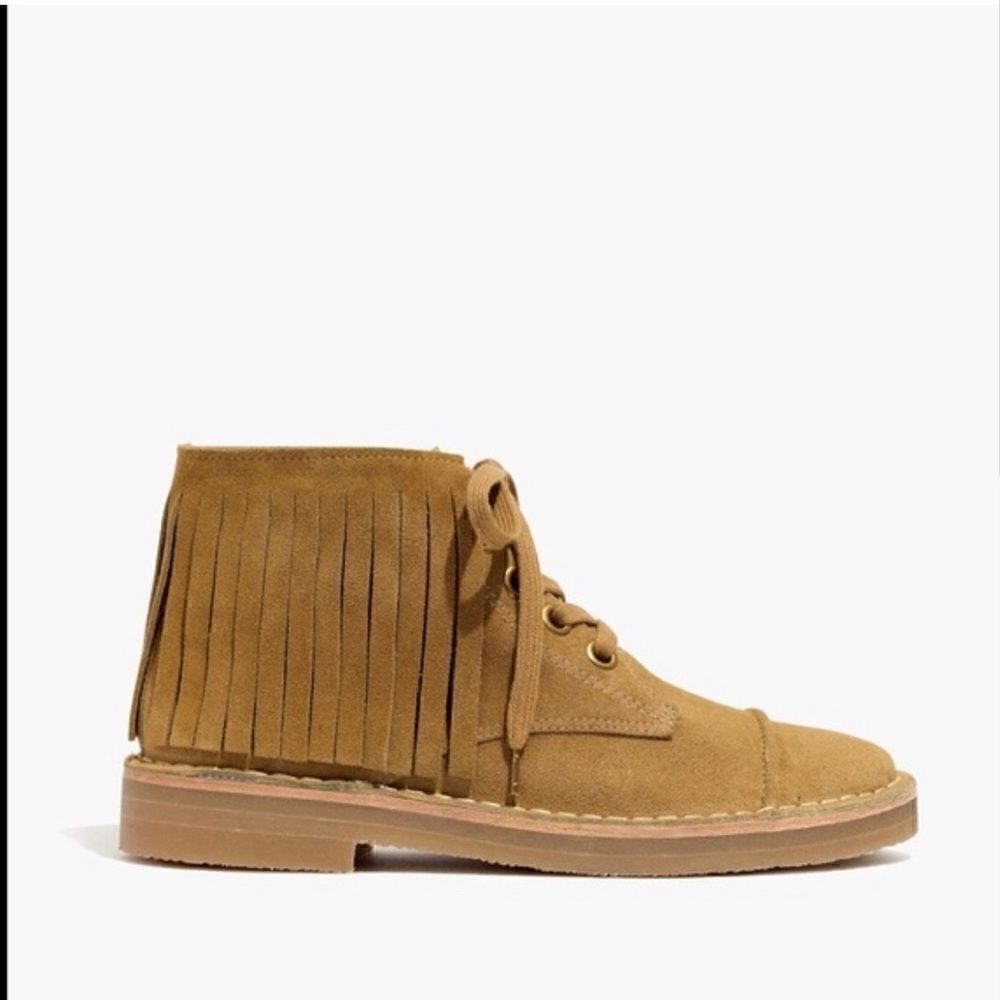 Madewell x Daryl K suede fringe boots. 8.5